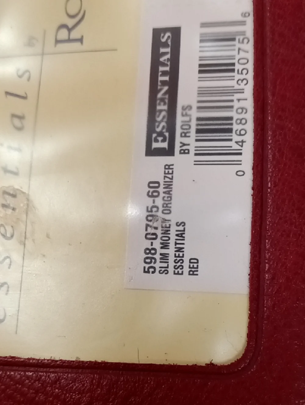 NWT Vintage Rolfs Red Leather Credit Card Wallet